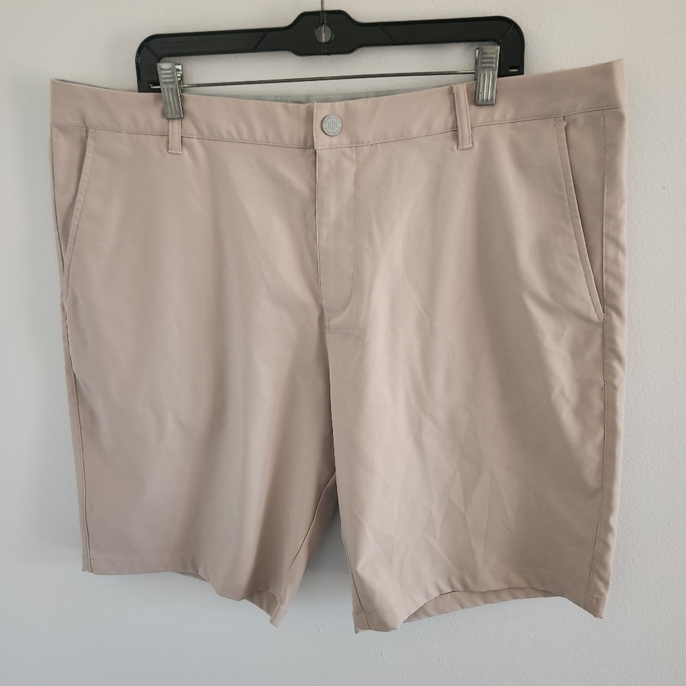 Puma 101 Golf Shorts Chino Flat Front Biege Men's 40
